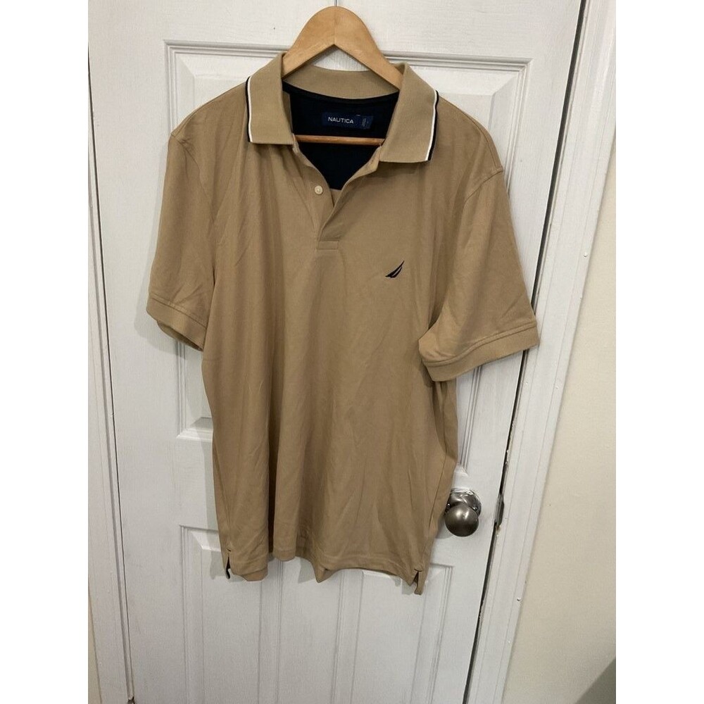 Nautica Men's Beige Polo Shirt
